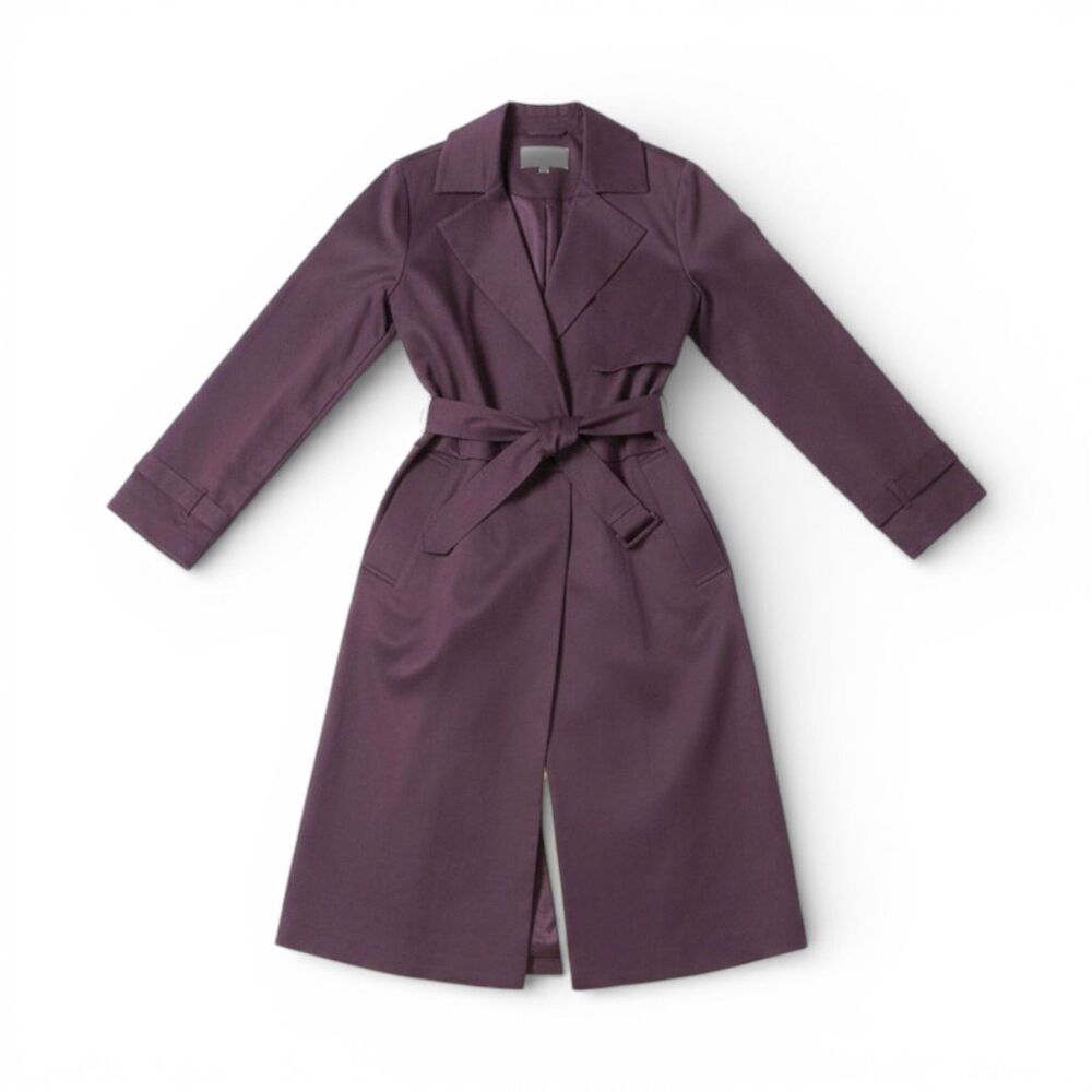 THE DROP Plum Perfect Convertible Trench Coat by @takkunda, NWT! Size 2X